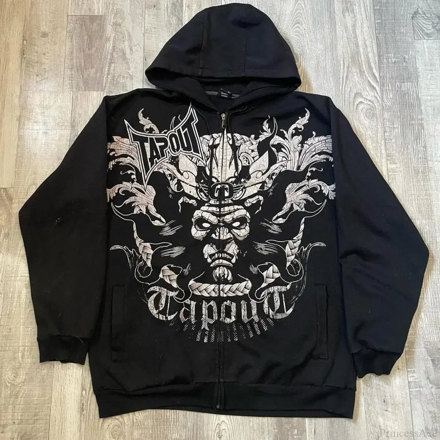 Letter Graphic Zipper Hoodie black 5 / S
