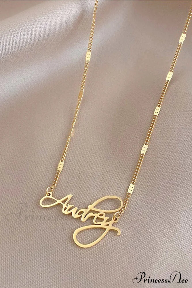 Letter Necklace Jewelry