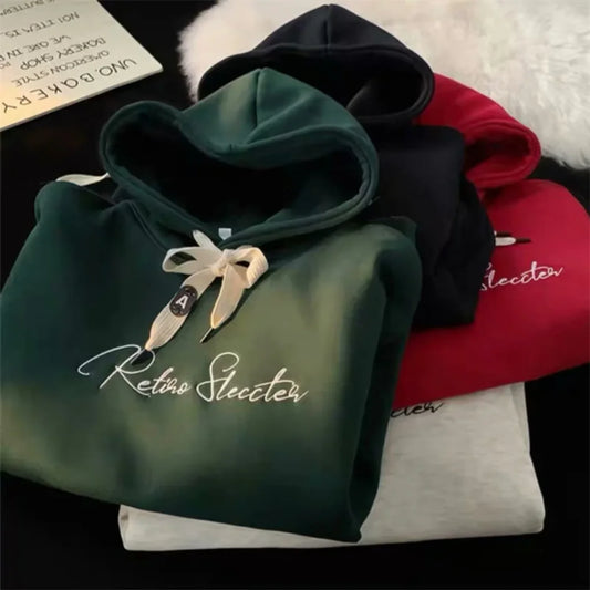 Letter Print Autumn Goth Fashion Hoodie