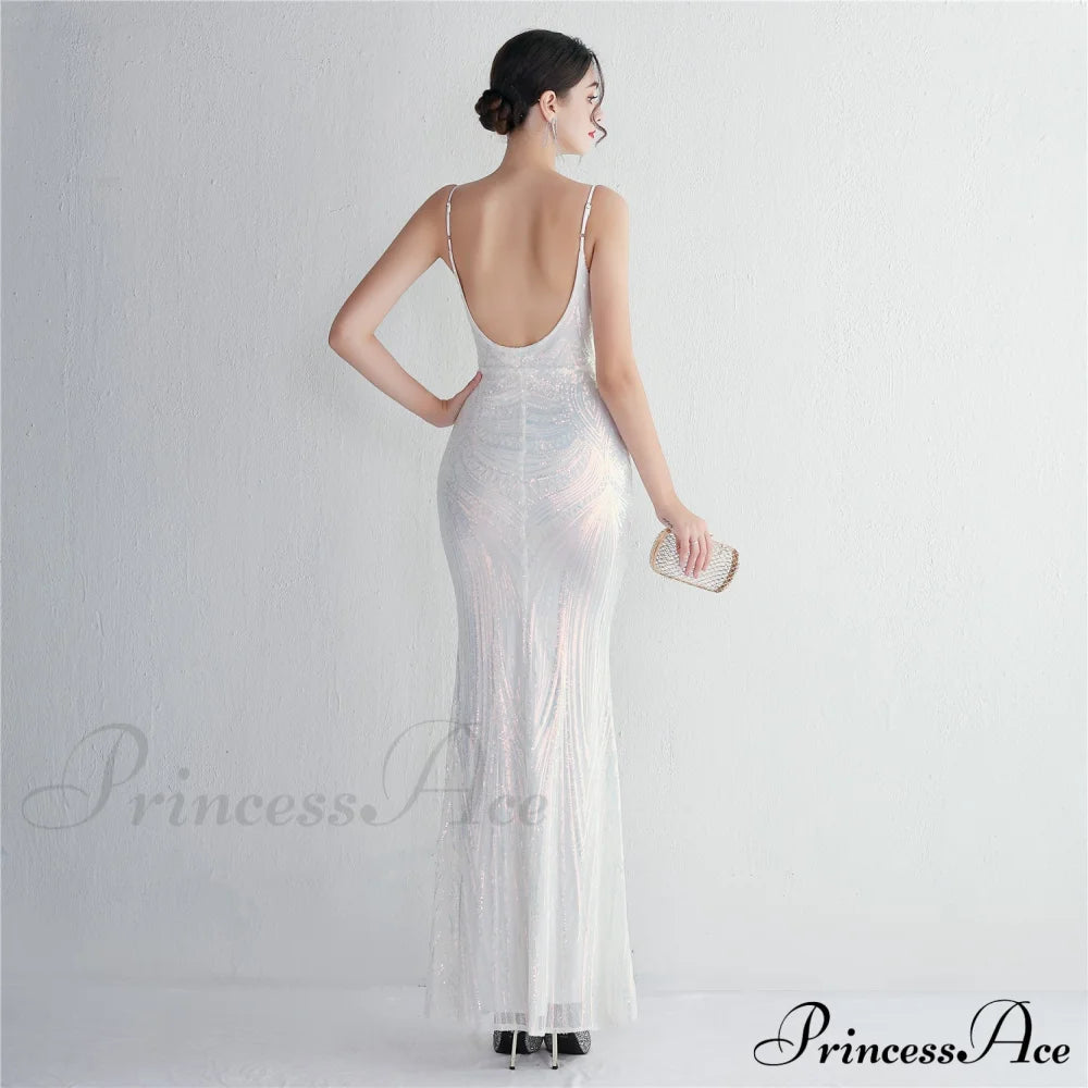 Liana Formal Sequin Charming Scroll Mermaid Dress S.o. Long Dresses