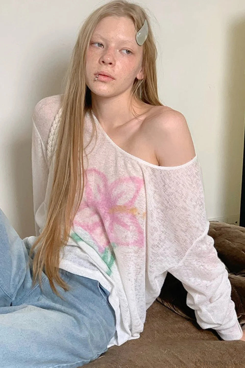 Lightweight Sun Protection Loose Casual Slouchy Blouse