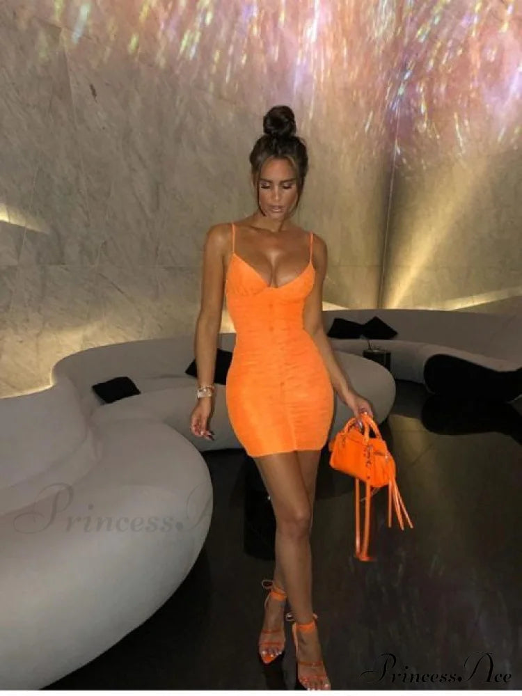 Logan Mesh Stylish Bodycon Mini Dress Dresses