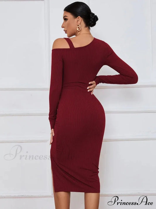 Long Sleeve Sexy Dress S / Black