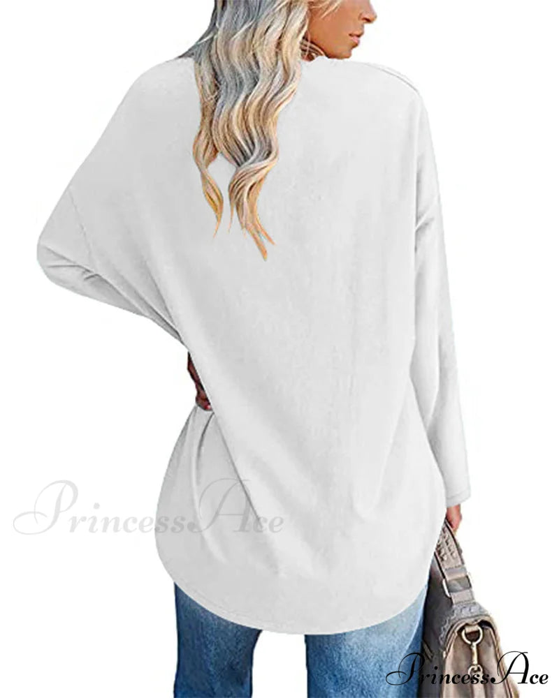 Long-Sleeved Women’s V-Neck T-Shirt T-Shirts