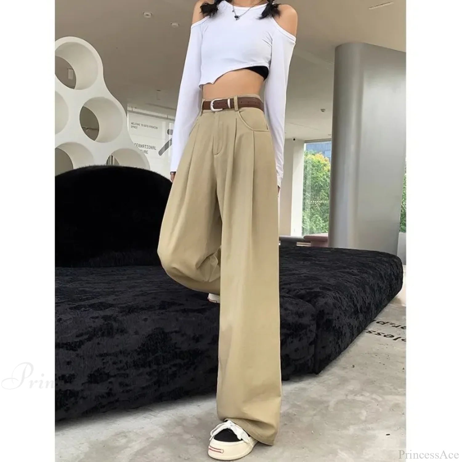 Loose Office Ladies Suit Pants Women