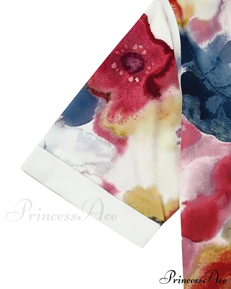 Loose Shirt Dress With Half Sleeves Casual Dresses