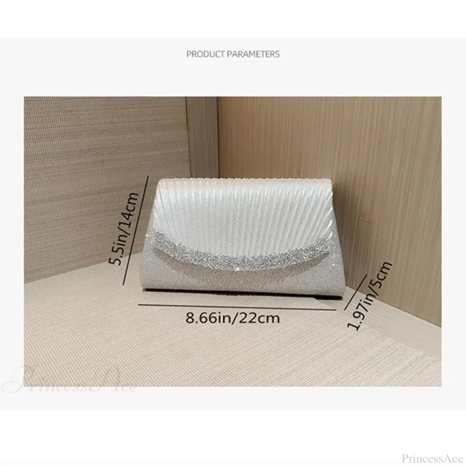 Luxury Glitter Silver Evening Bag Women Shoulder Bag SILVER clutchbag-250126