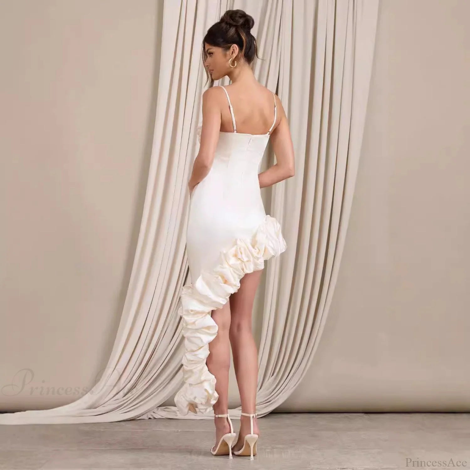 Luxury Pearl Strapless Bandage Prom Dress promdress-250223