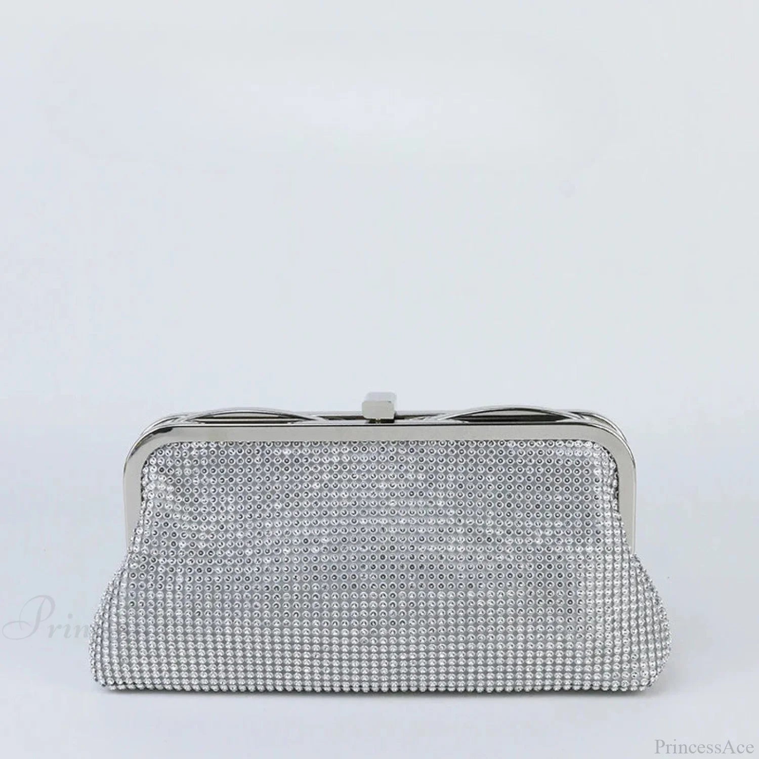 Luxury Square Shoulder Bag Simple Crossbody Bag silver / (20cm clutchbag-250126