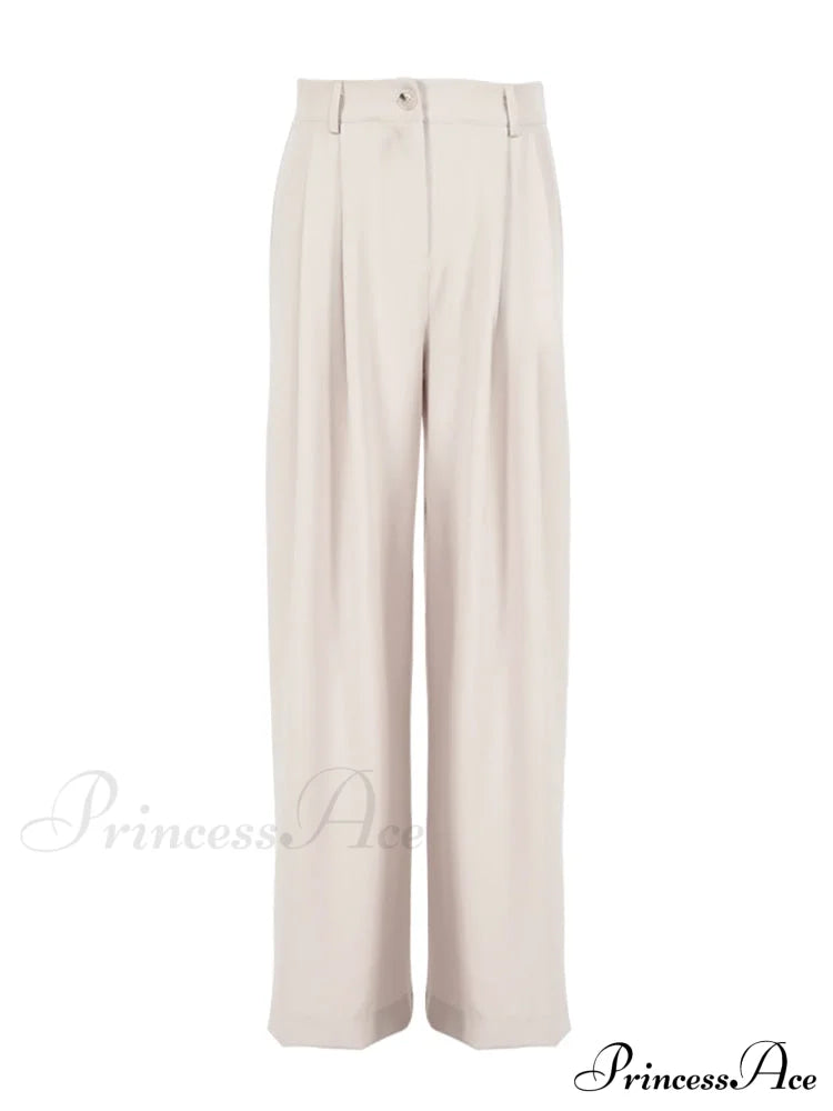 Madison Elegant Co-Ord Set Beige Pants / S