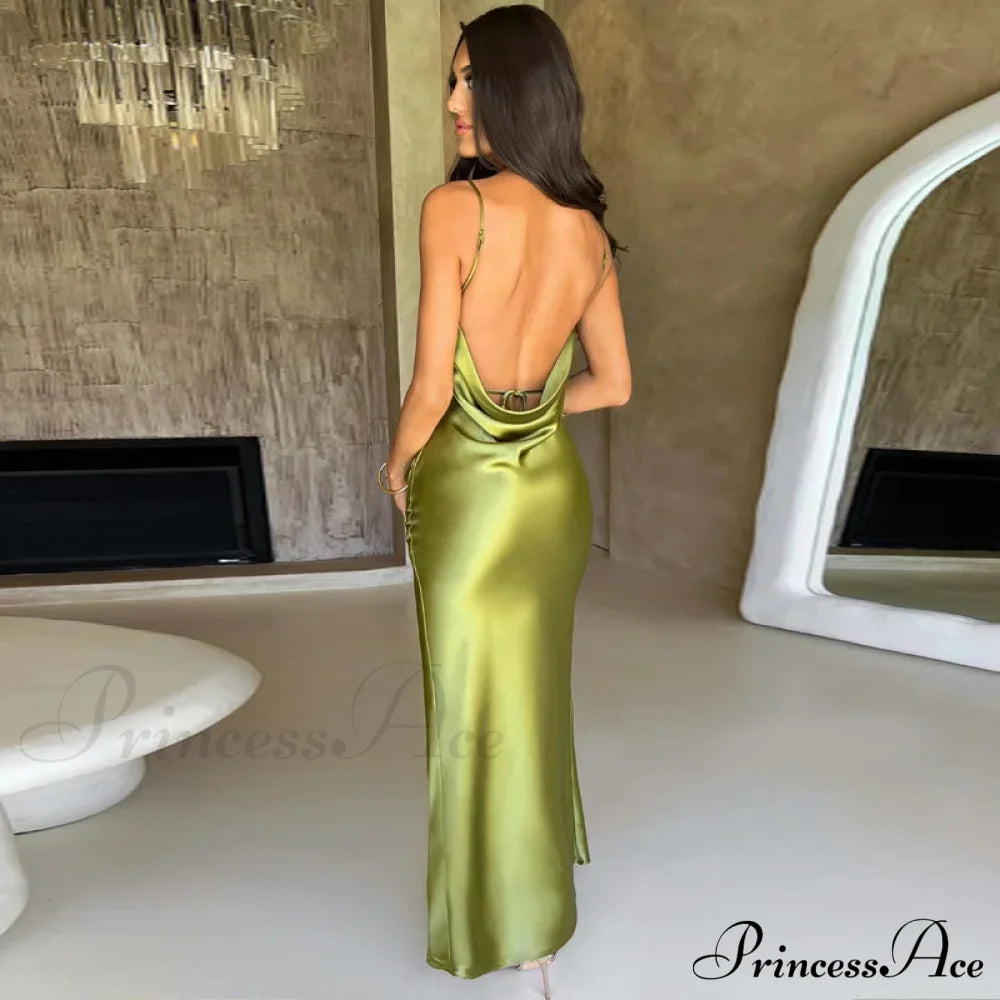 Mermaid Evening Long Sleeves Square Collar Wedding Occasion Backless Sexy Y2K Clothes Bodycon Dress