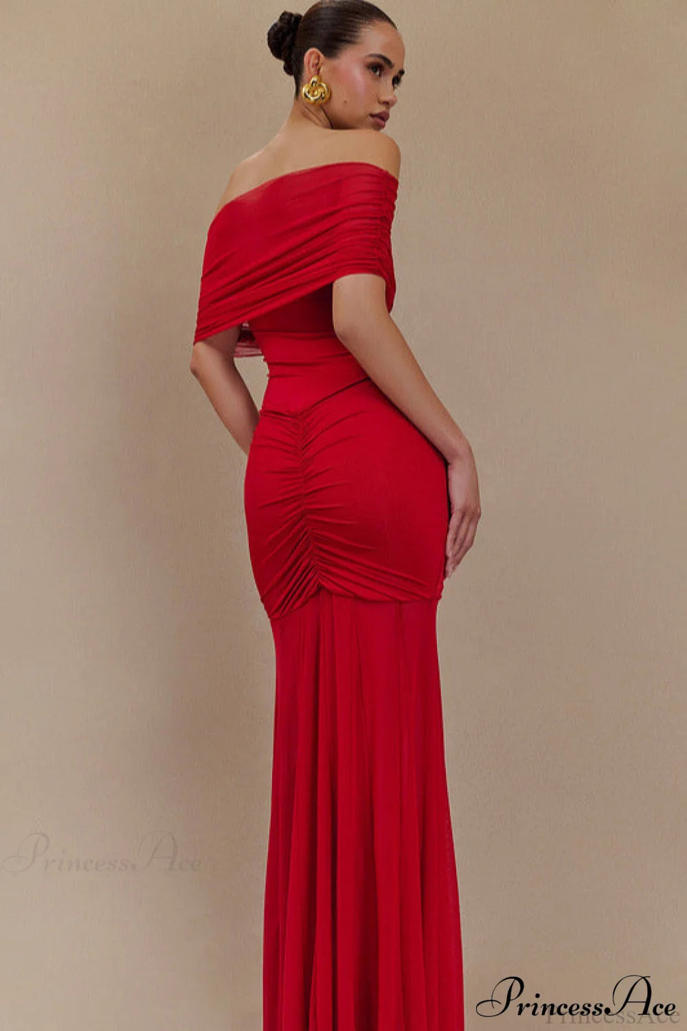 Mesh Panel Strapless Elegant Bodycon Party Dress