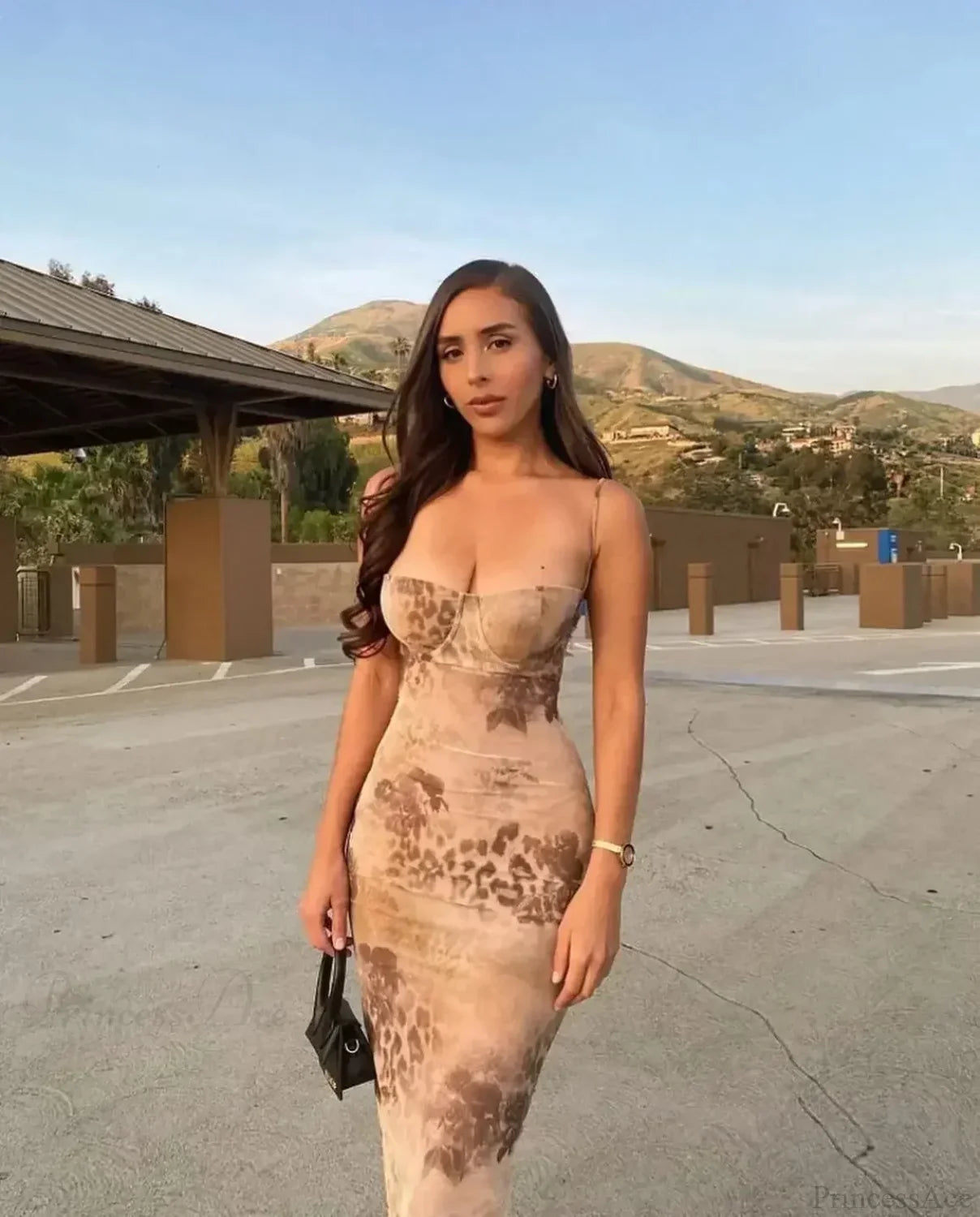 Mingmingxi IrRegular Ruffle Vacation Dress second design / XS vacationdress-250223