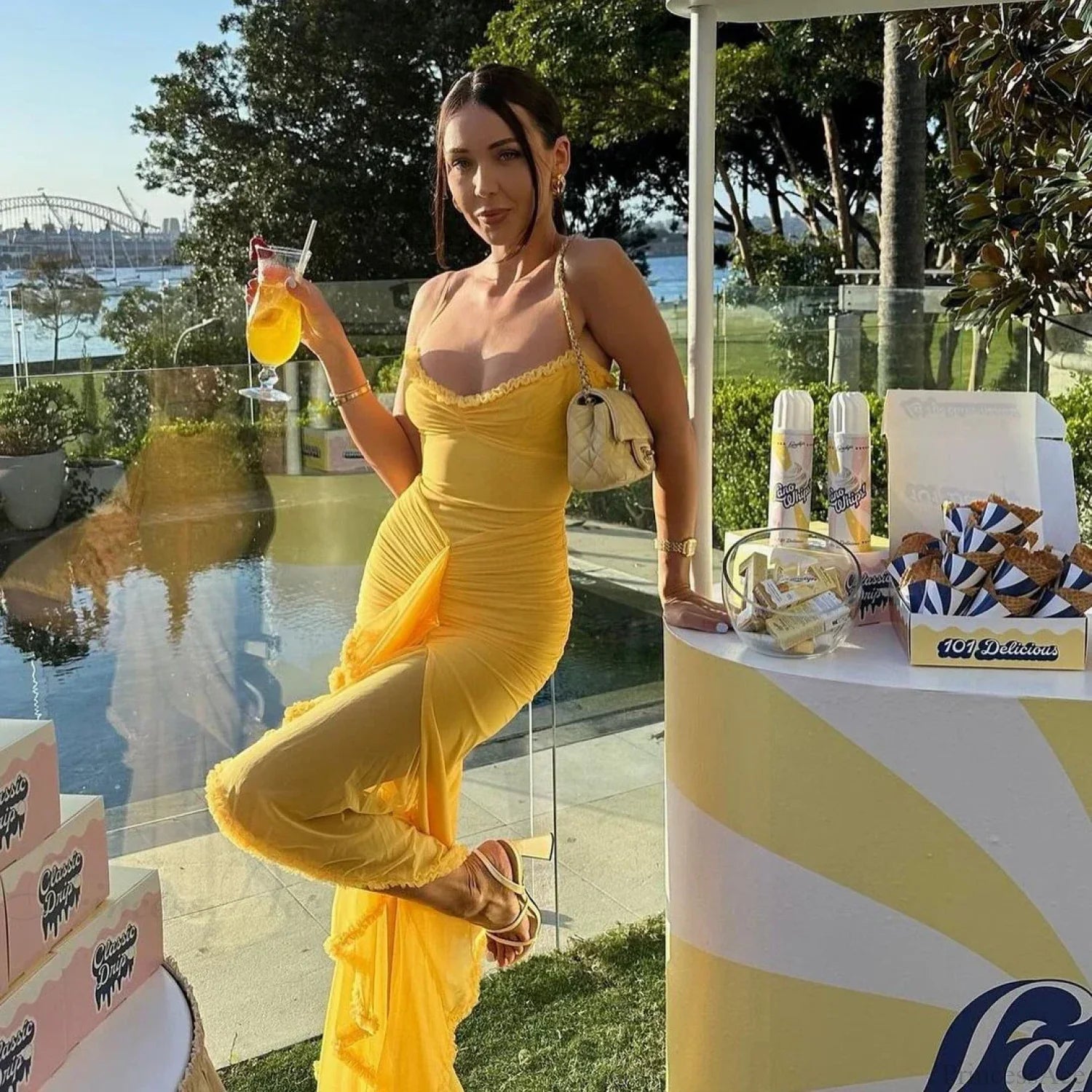 Mingmingxi IrRegular Ruffle Vacation Dress vacationdress-250223