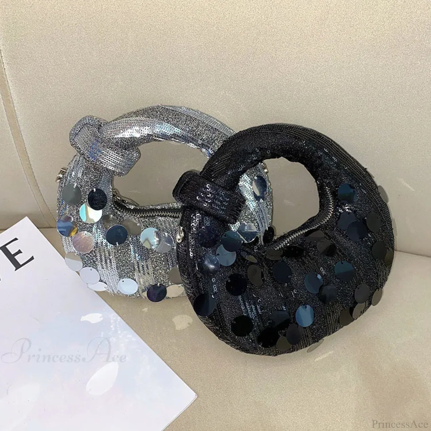 Mini Half Moon Evening Clutch Wristlet wristlet-250126