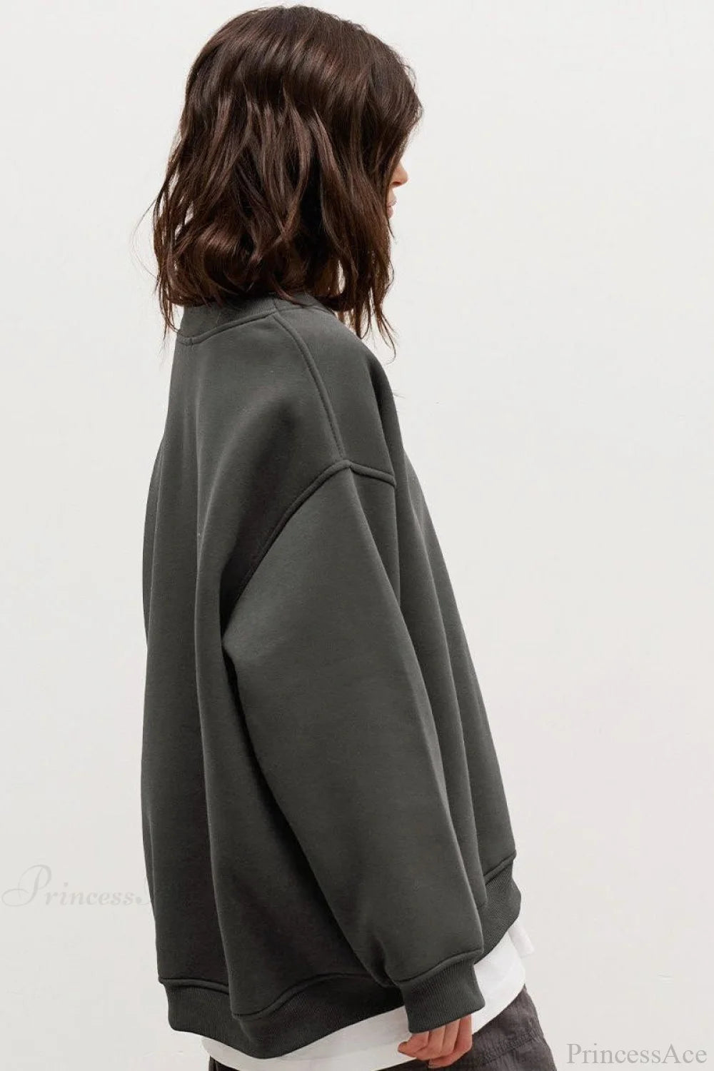 Minimalist Solid Crew Neck Oversize Sweatshirts