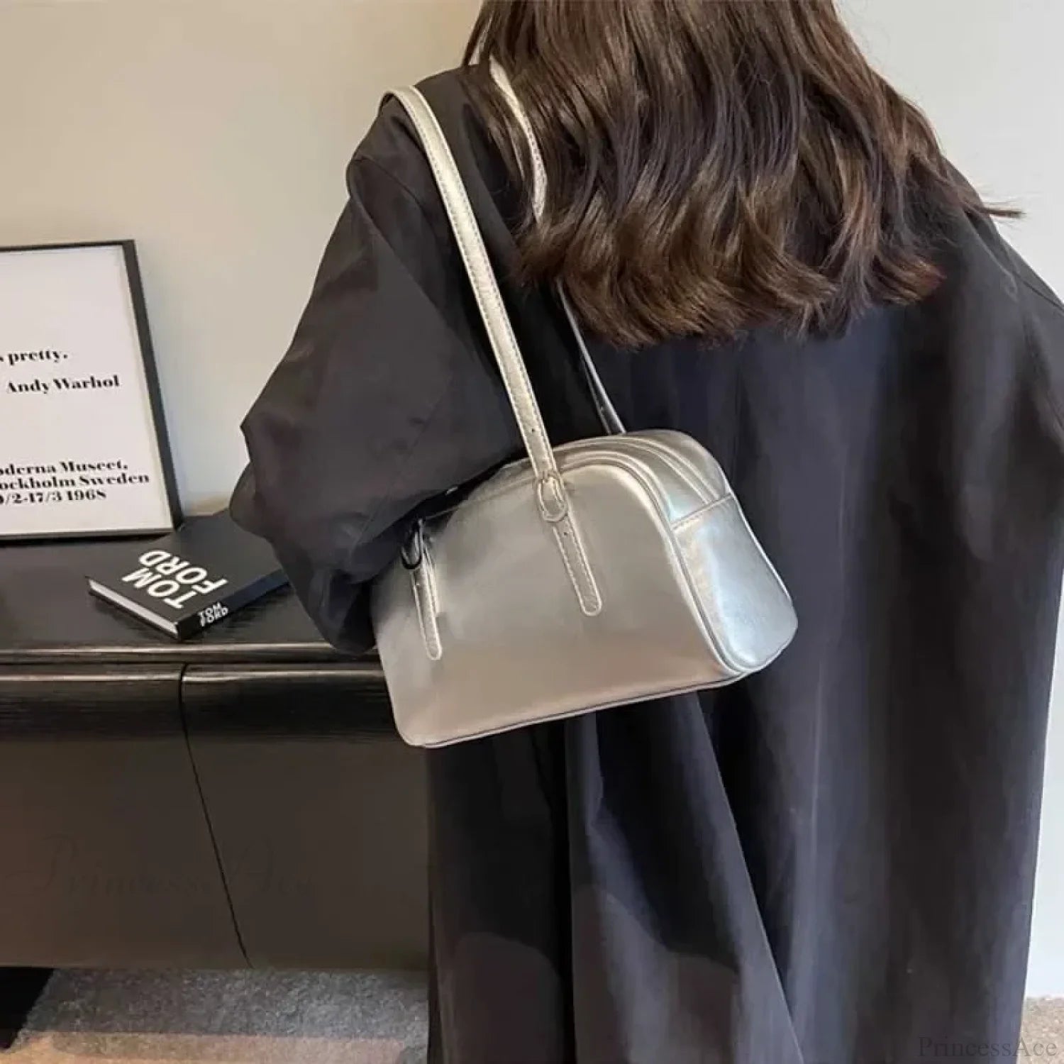 Monochrome Fashion Boston Shoulder Crossbody Bag shoulder-250126