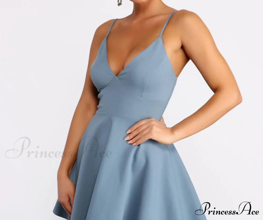 My Wavelength Stylish Skater Mini Dress Dressy Dresses