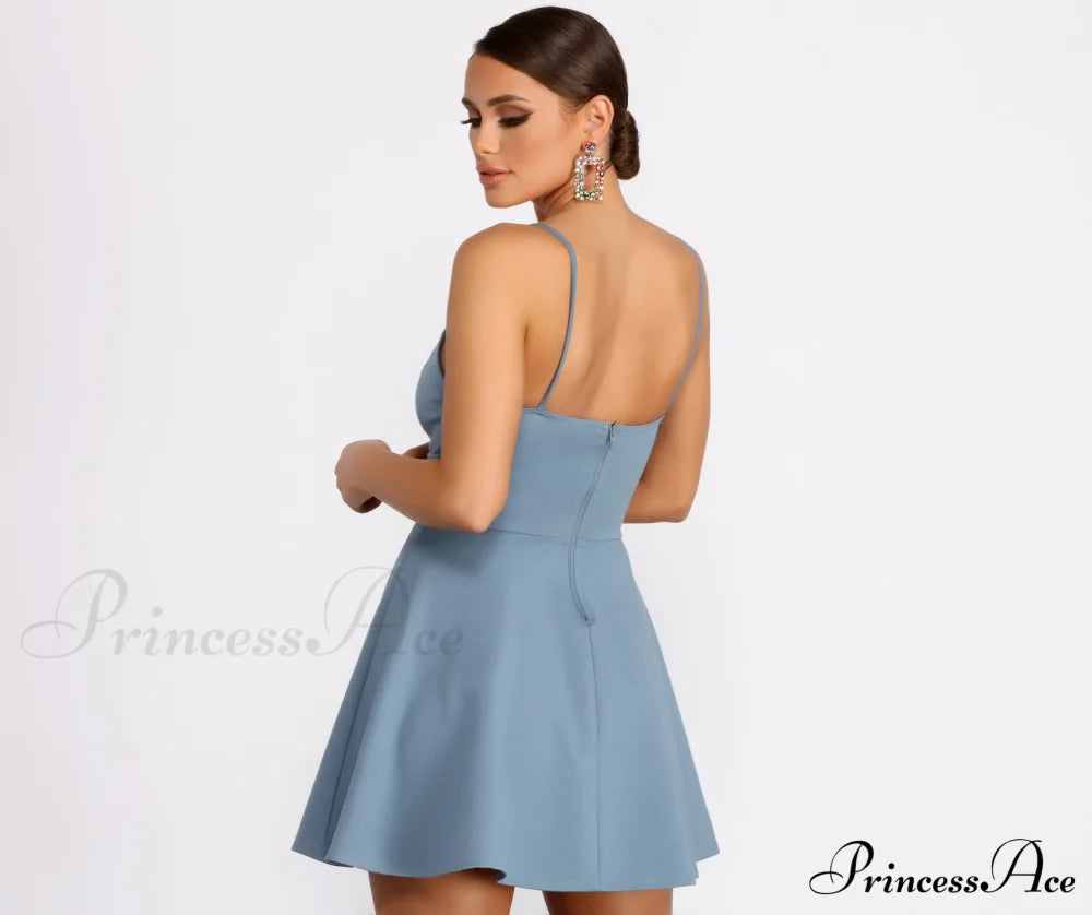 My Wavelength Stylish Skater Mini Dress Dressy Dresses