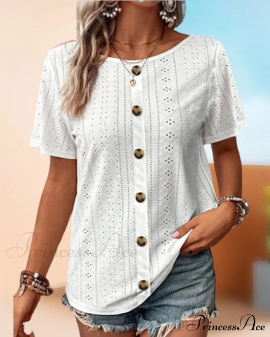 Neck Plain Round T-Shirt T-Shirts