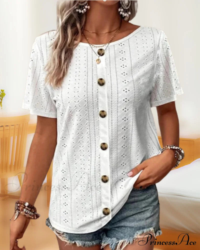 Neck Plain Round T-Shirt T-Shirts