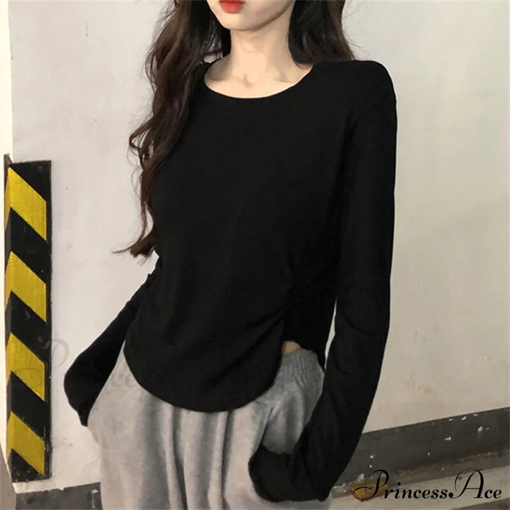 Neckline Shirts White Turn Casual Office Ladies For Arm Slim Long Blouse 2024 Fashion Women Korean