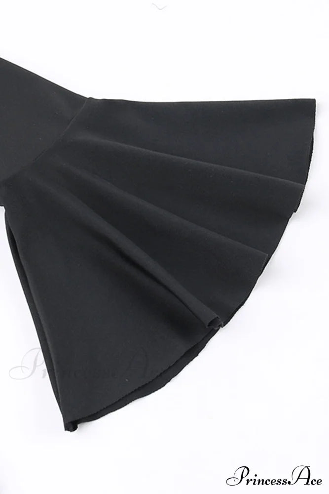 Off-Shoulder Dress With Flares Sleeves And Floral Gathered Design Mini Dresses