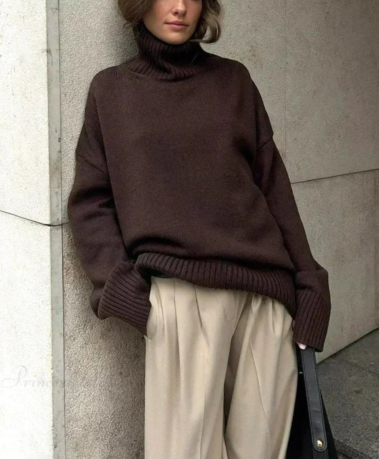 Oversize Vintage Turtleneck Winter Sweater
