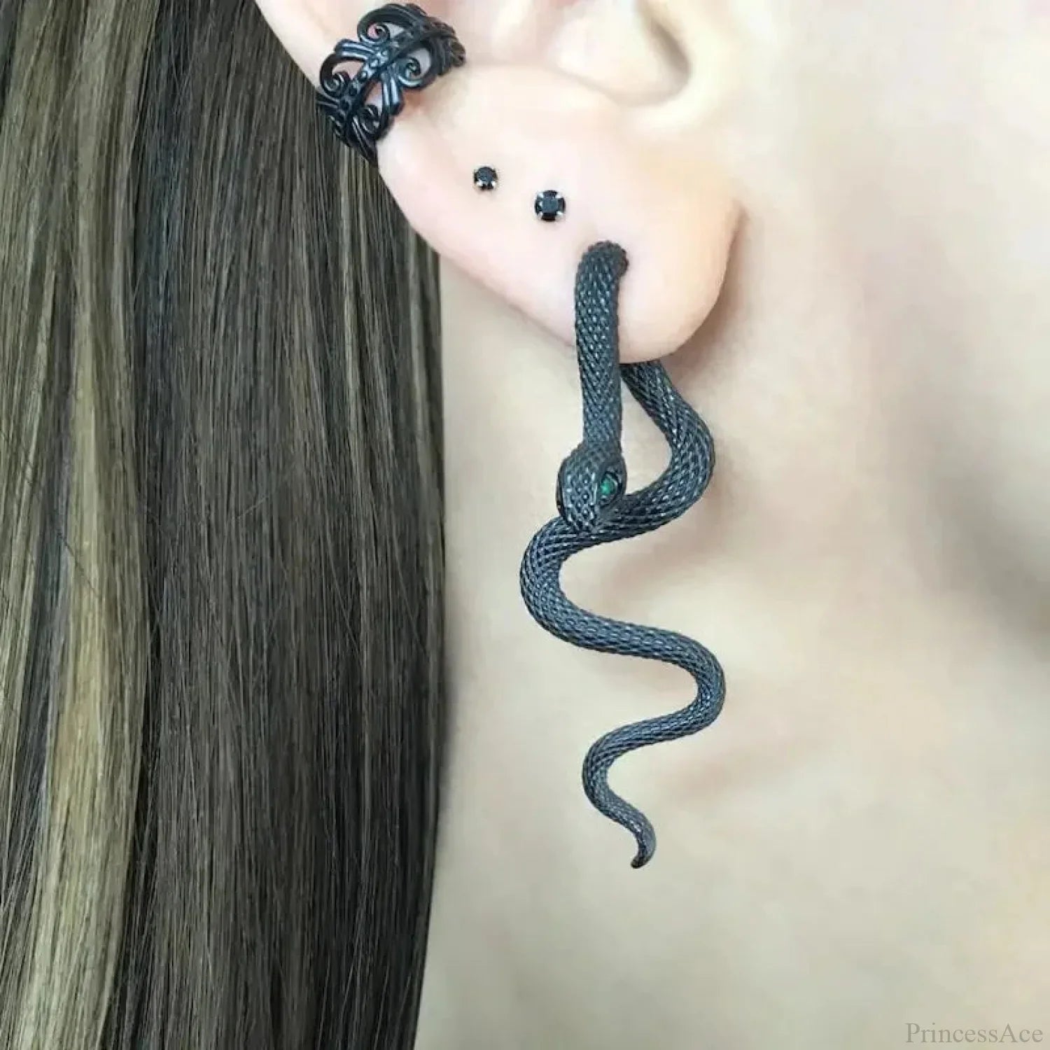 Overstated Serpent Unpredictable Dangling Earring color1