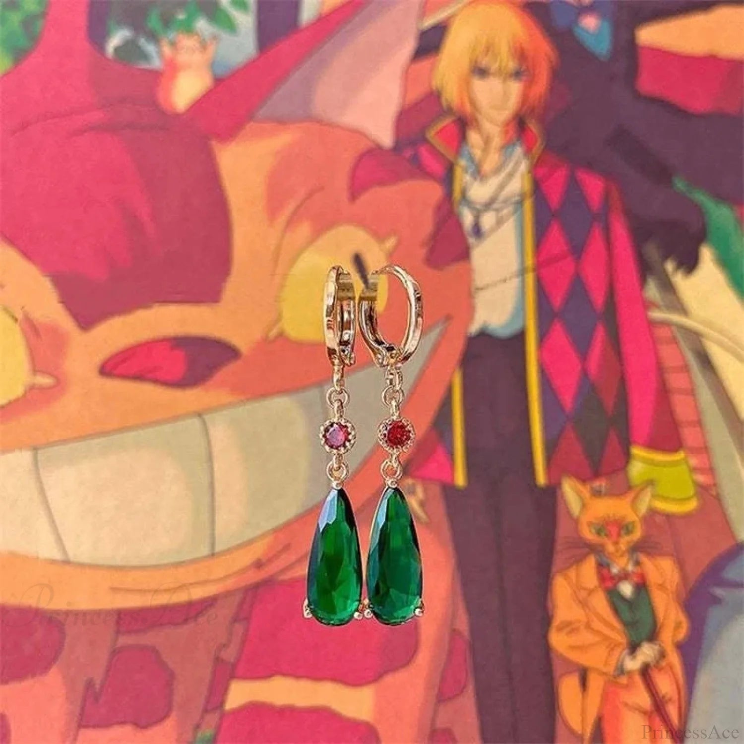 Overstated Serpent Unpredictable Dangling Earring green