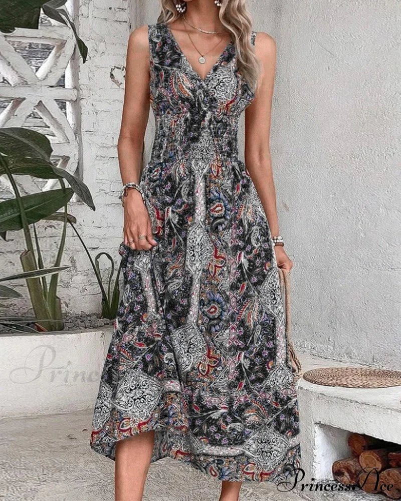 Paisley Tank Dress Casual Dresses