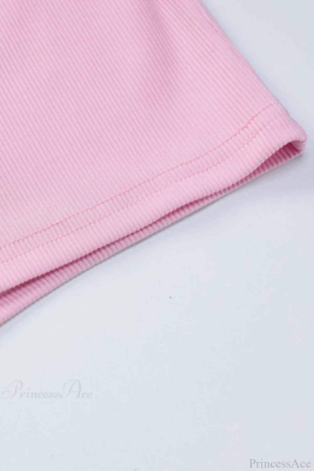 Pink Crisscross Back Rompers With Scoop Neck