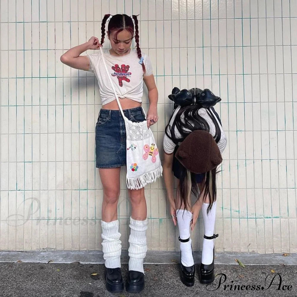 Plaid Graphic Stylish Baby Tee Top