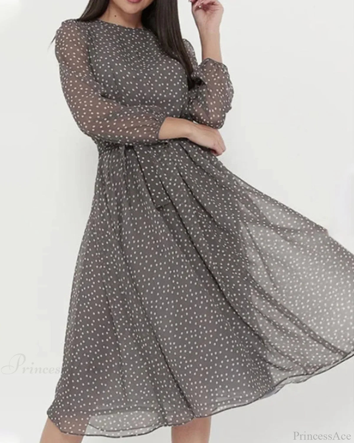 Polka Dot Print Dress Dresses