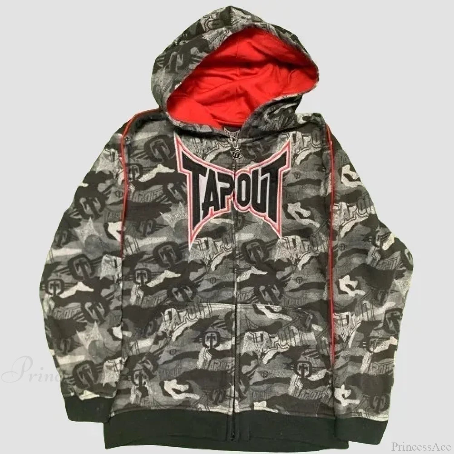 Prayer Portrait Black Zipper Hoodie green / S