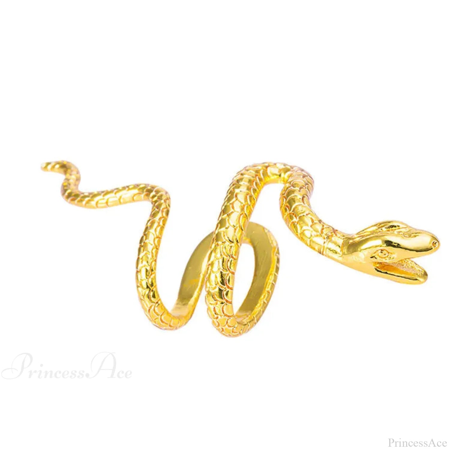 Rebel Dark Serpent False Cartilage Clip Earring Gold