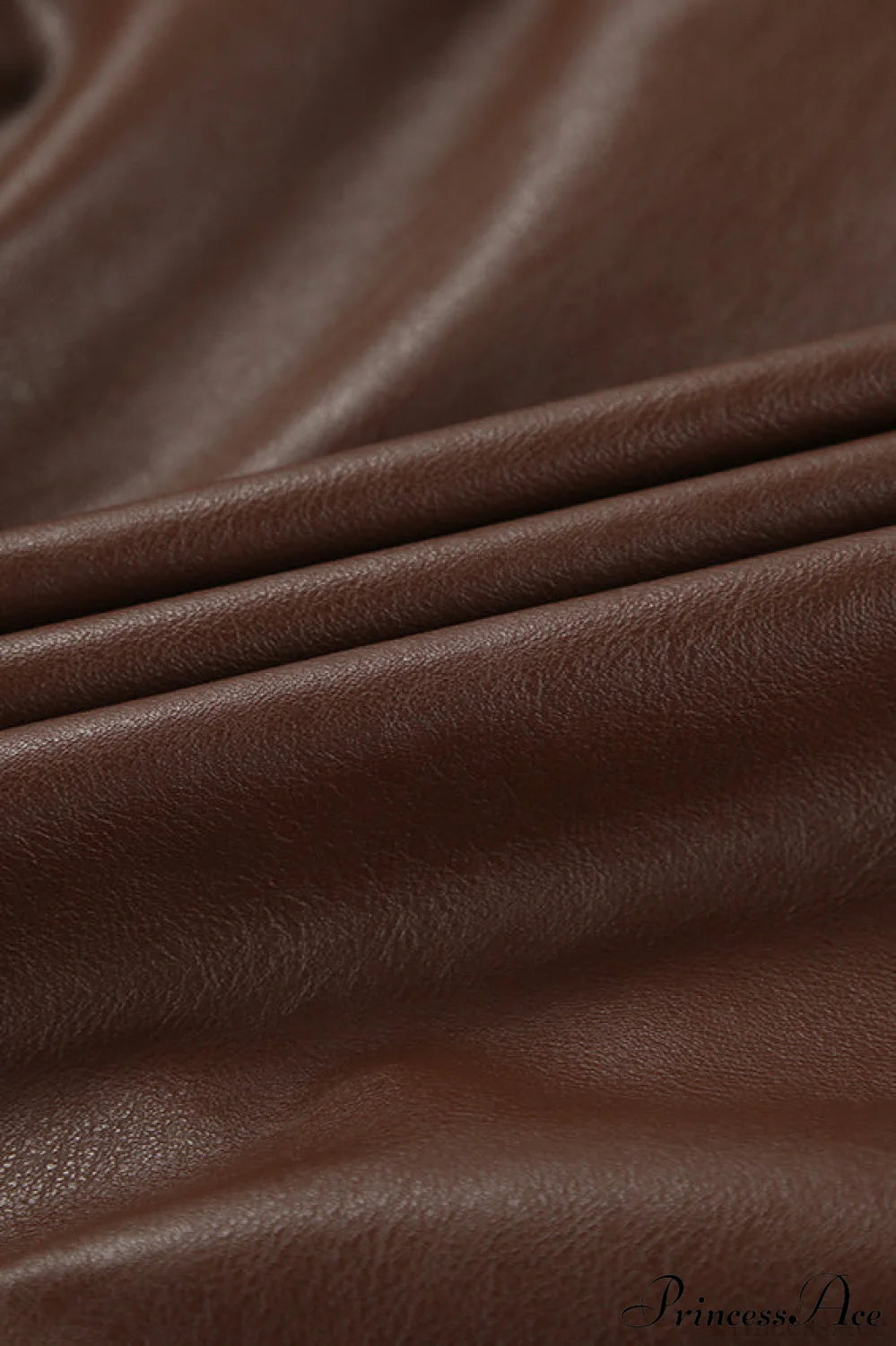 Retro Leather Blazer Collar Elegant Coat