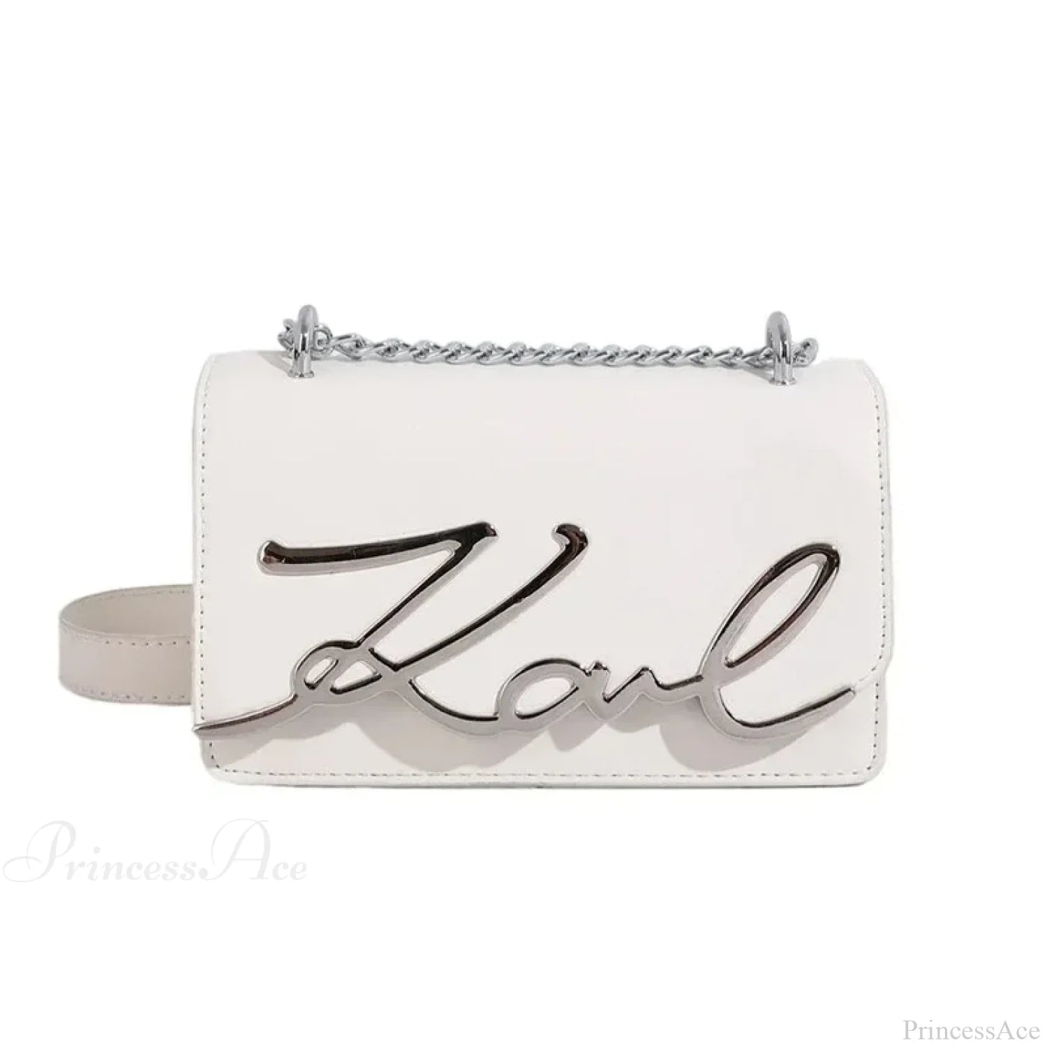 Retro Zipper Square Shoulder Tote Bag WHITE shoulder-250126