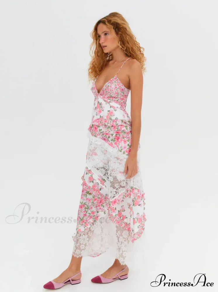 Rosalyn Maxi Stylish Dress In Pink 8 Days / 4 S