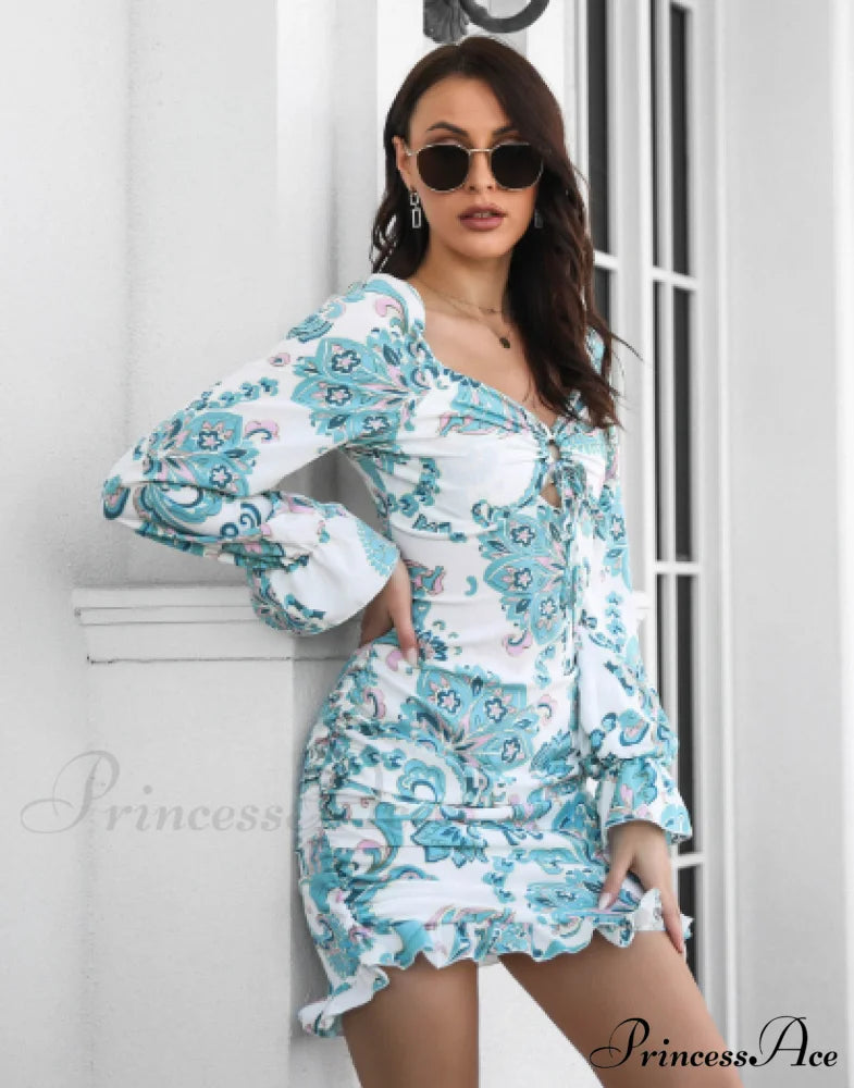 Ruffled Skirt With Printed Word Collar Xl / Orange