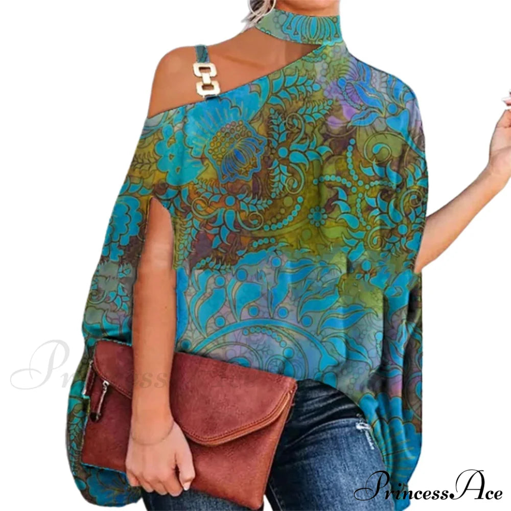 Sara Blouse Green Q / S Tops & Blouses