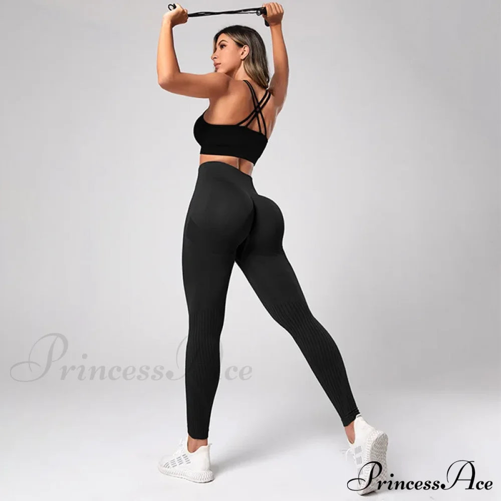 Seamless Knitted Yoga Gym Sport Legging
