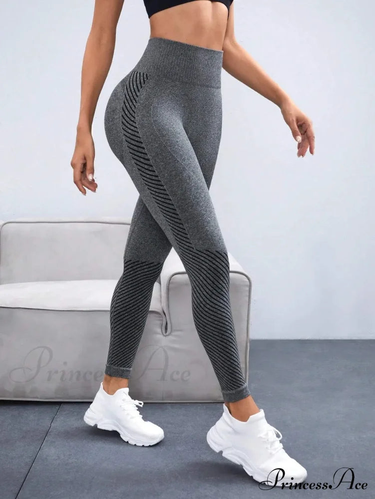 Seamless Waist Fitness Scrunch Butt Athletic Legging