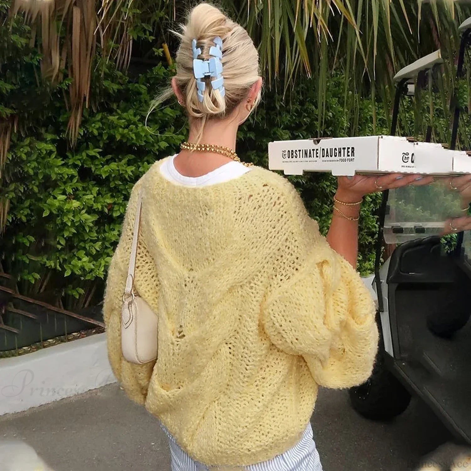 See-through Casual Loose Y2K Knitted Sweater