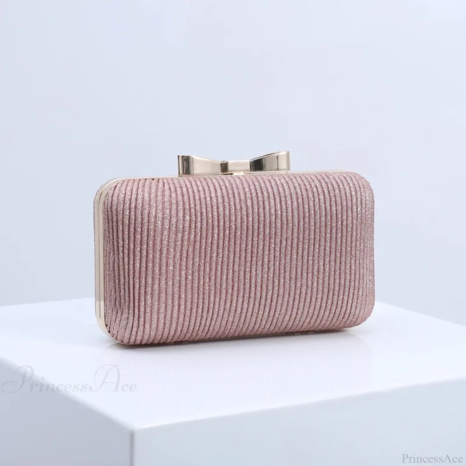 Sequined Banquet Evening Clutch Wristlet Lotus color wristlet-250126