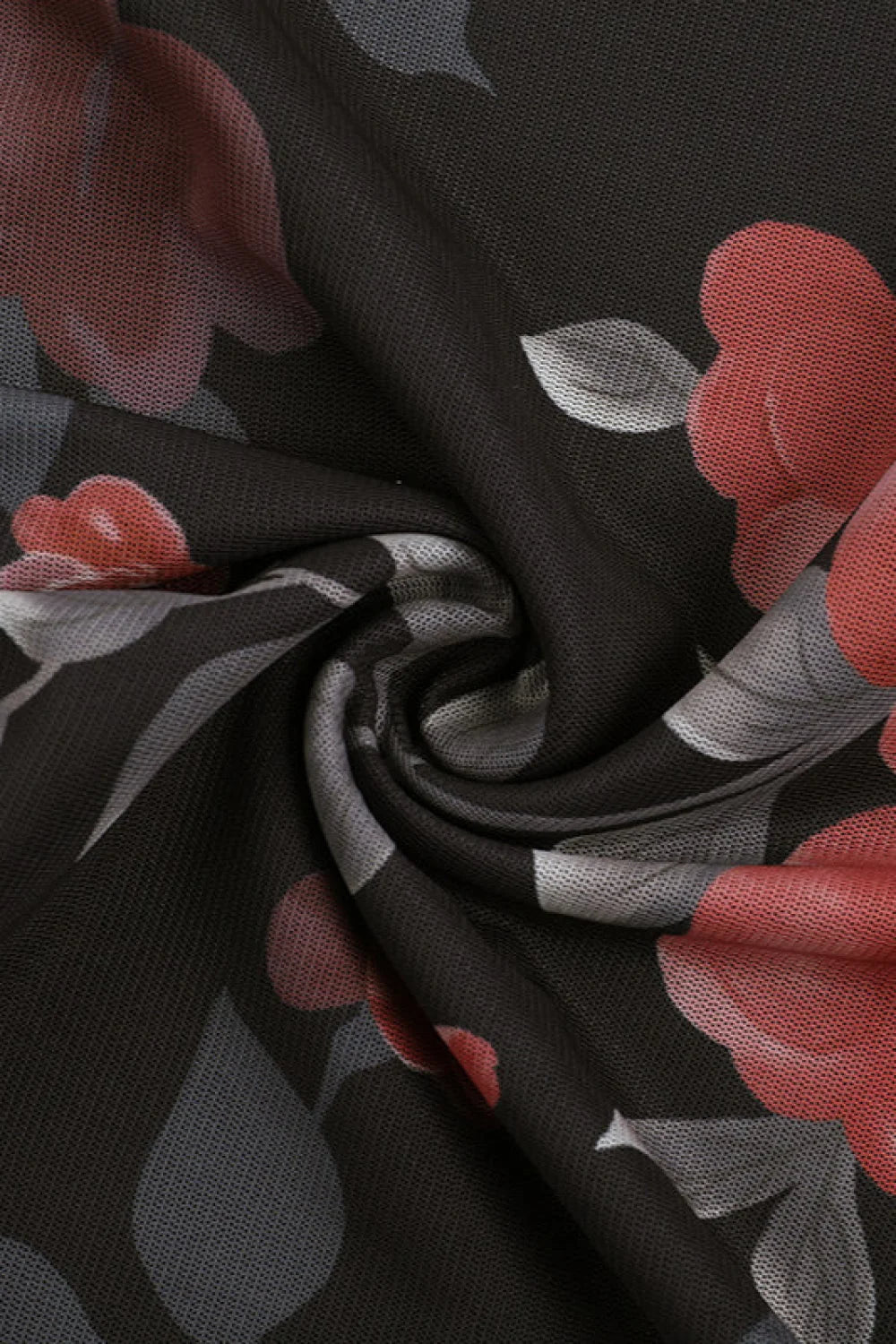 Sexy Floral Tulle Fitted Mini Dress