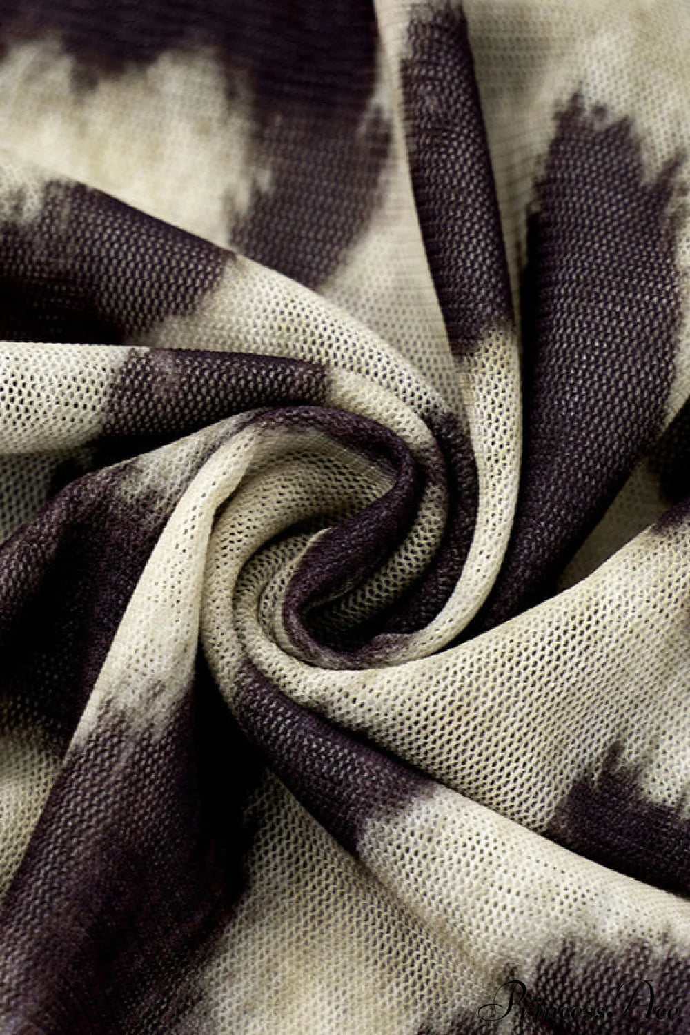 Sheer Mesh Leopard Print Crew Neck Long Sleeve Tee