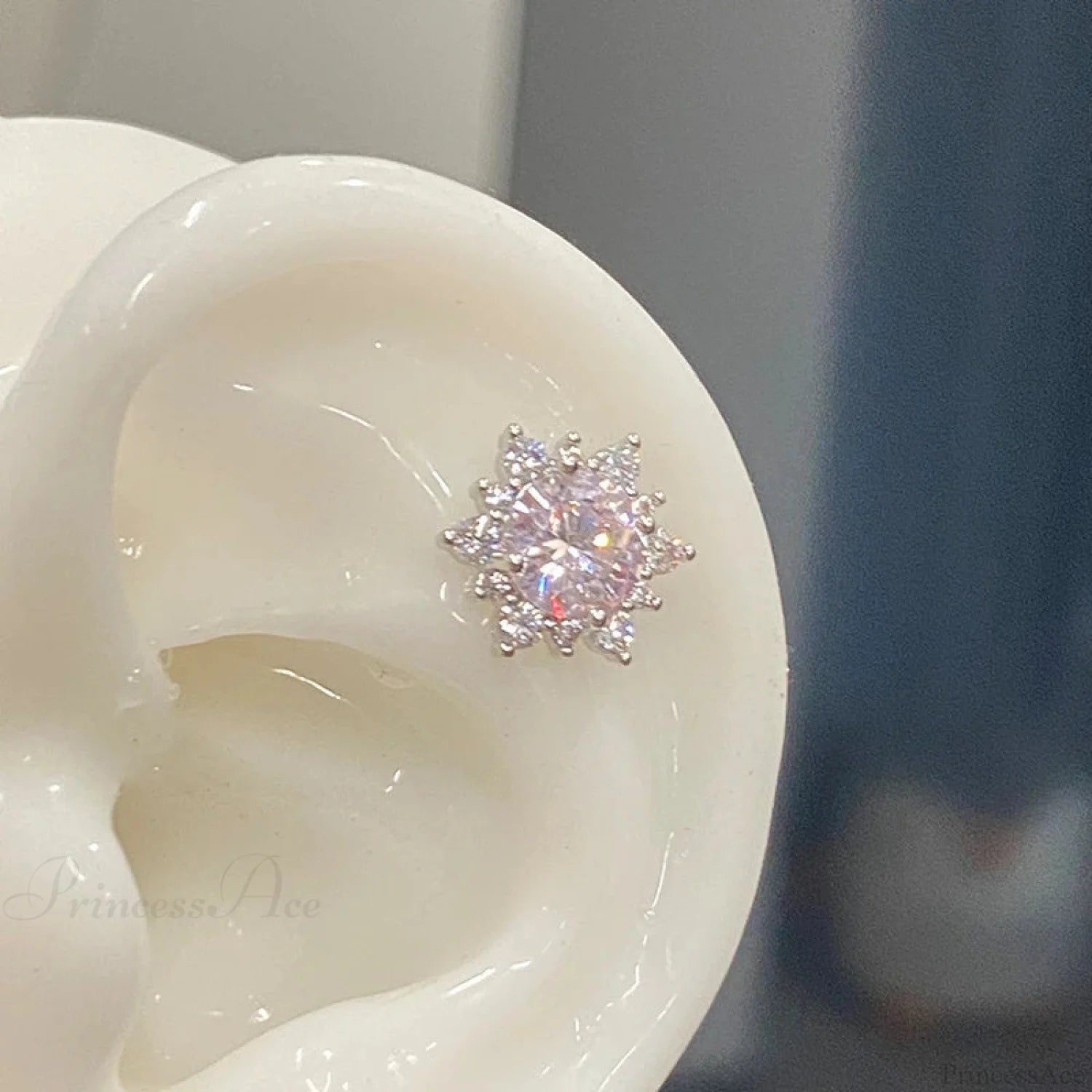 Shiny Saturn 316L Stainless Steel Stud Earring color6