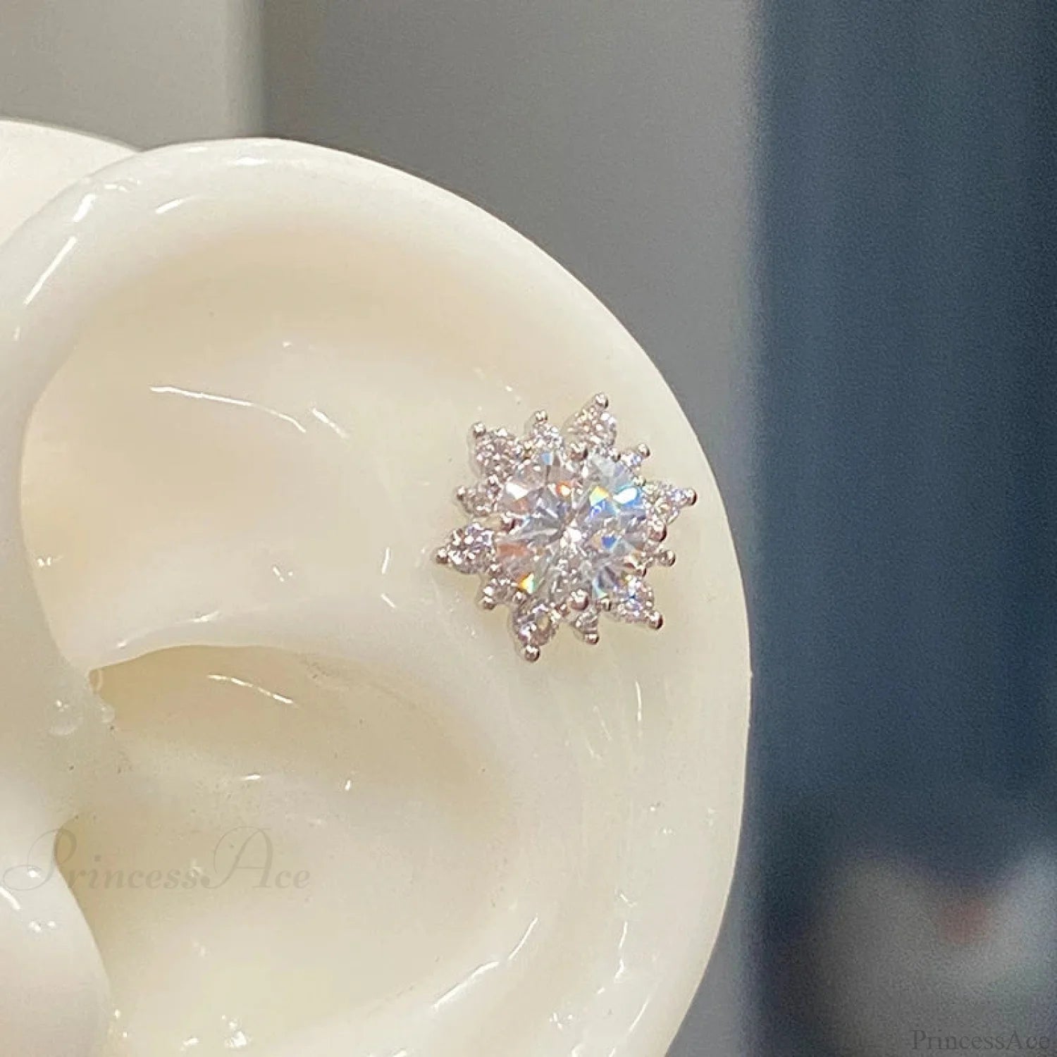 Shiny Saturn 316L Stainless Steel Stud Earring color7