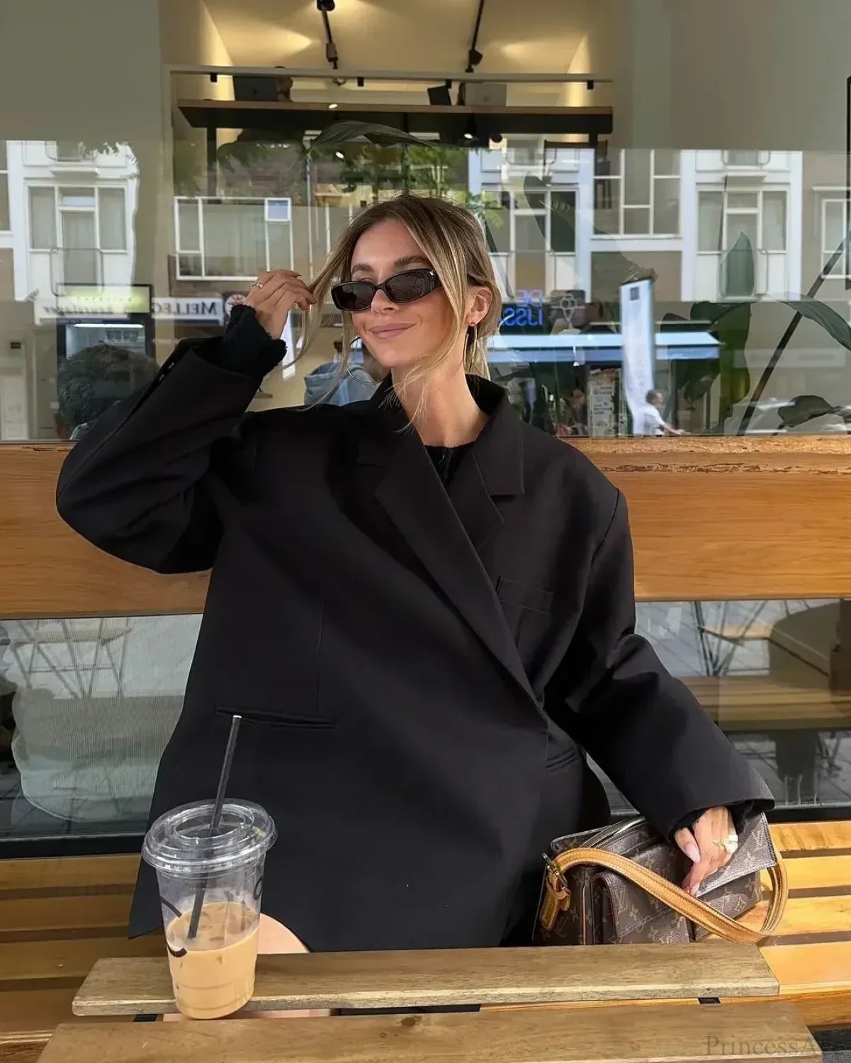 Side Split Suit Coat Black / S